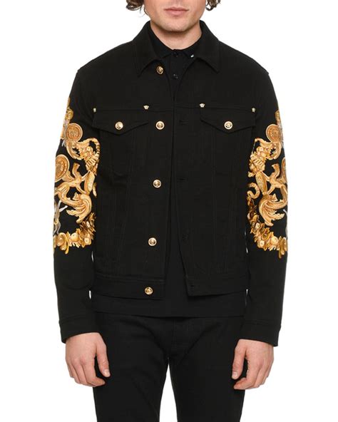 versace denim jacket price|versace denim jacket men.